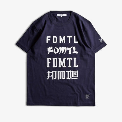 FDMTL | LOGOS TEE  { NAVY