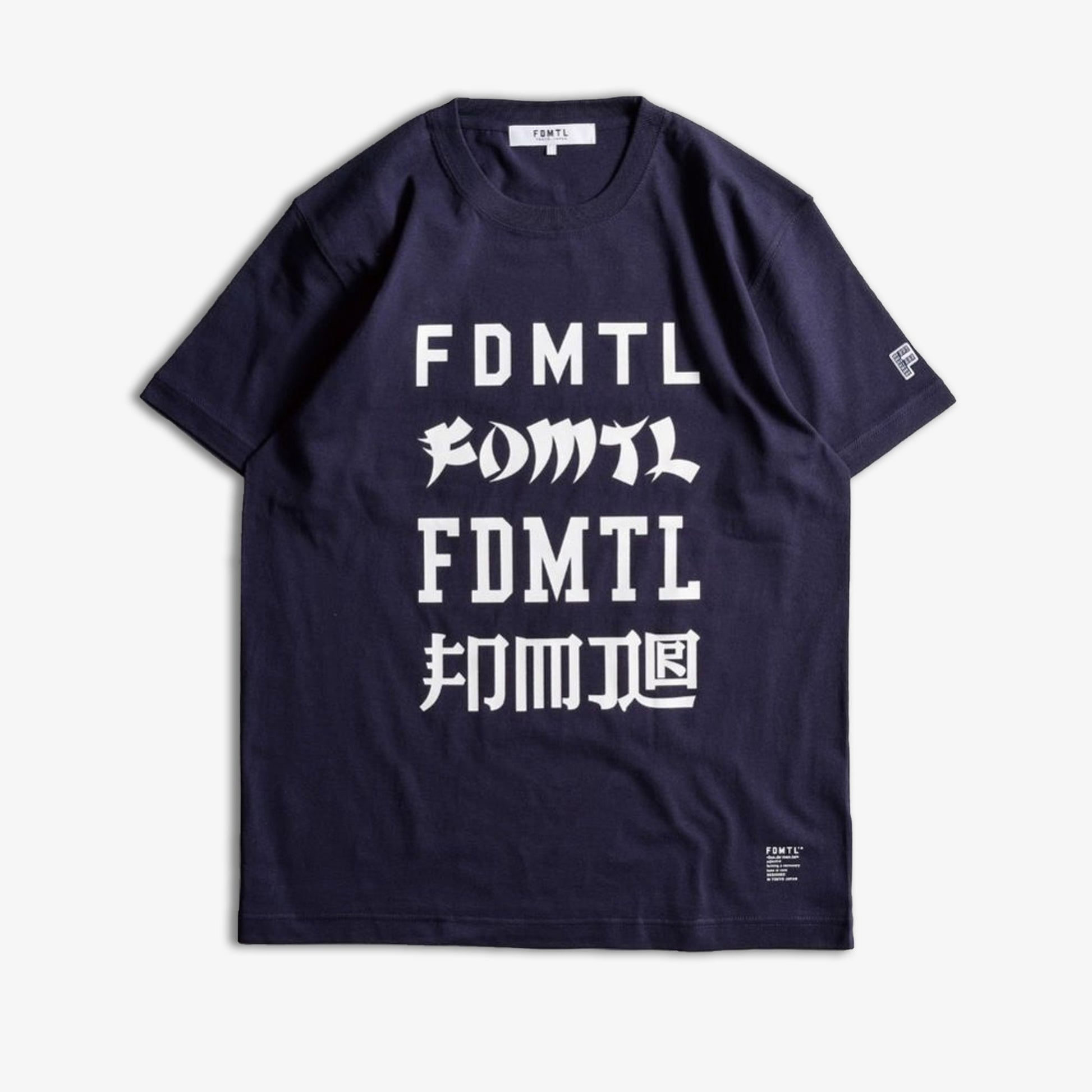 FDMTL | LOGOS TEE  { NAVY