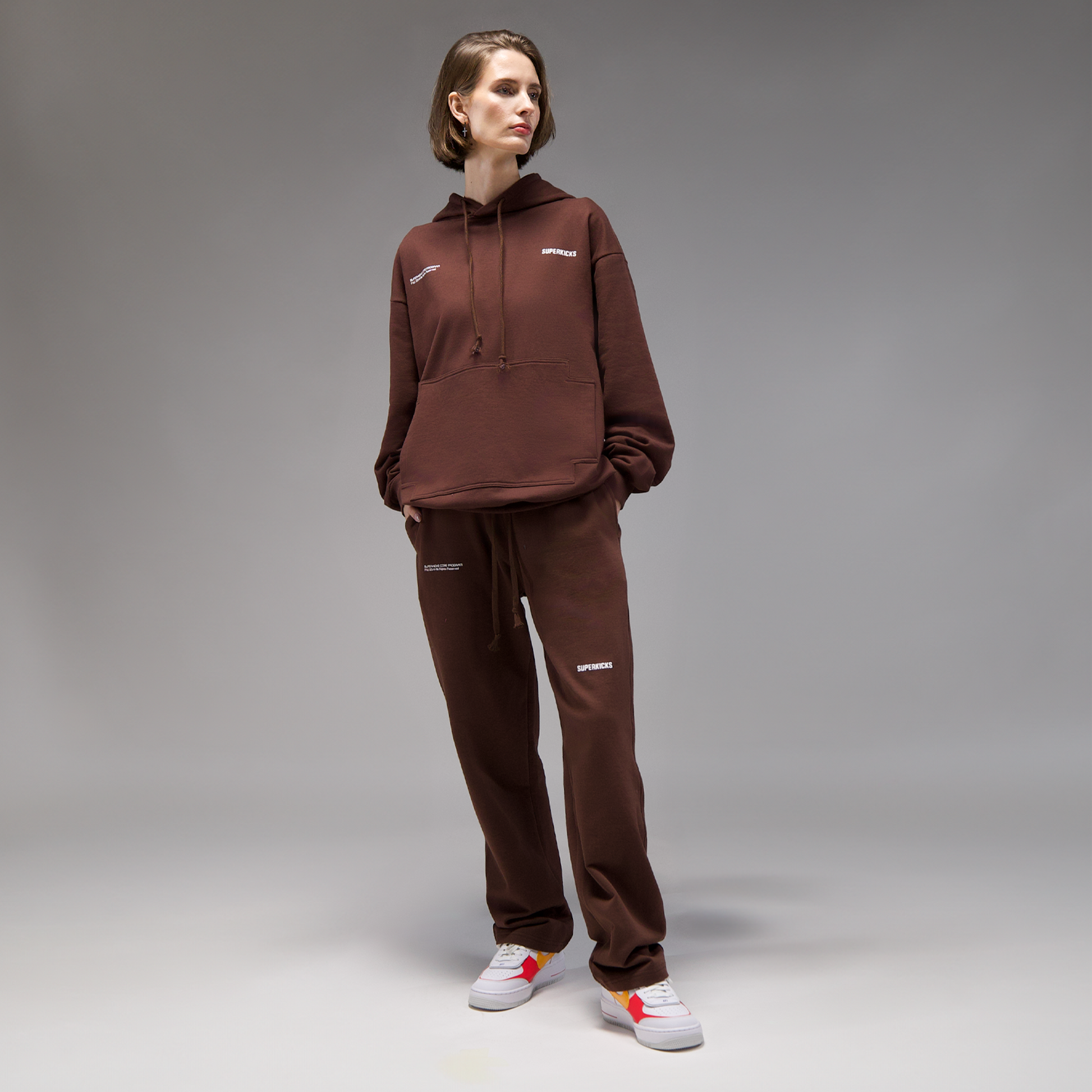 Superkicks | CORE 3.0 UNISEX HOODIE { BROWN
