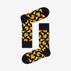 Happy Socks | PIZZA LOVE SOCK  { BLACK