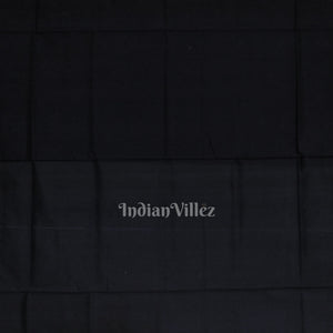 White Black Pasapali Border Design Odisha Ikat Bomkai Silk Saree