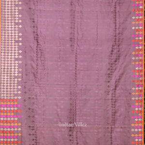 Exclusive Lavender Satin Banarasi Saree