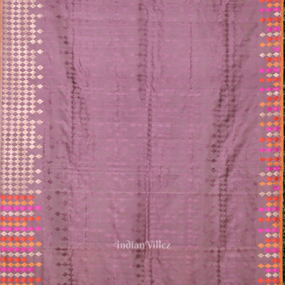 Exclusive Lavender Satin Banarasi Saree