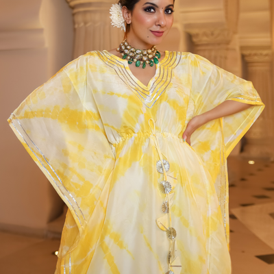 Mango Curve Tie Dye Kaftan Set