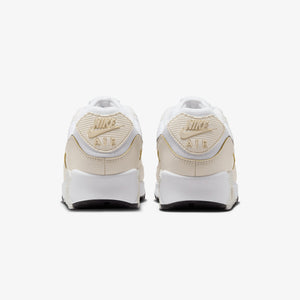 Nike | AIR MAX 90 { WHITE/FLAT PEWTER-LT OREWOOD BRN