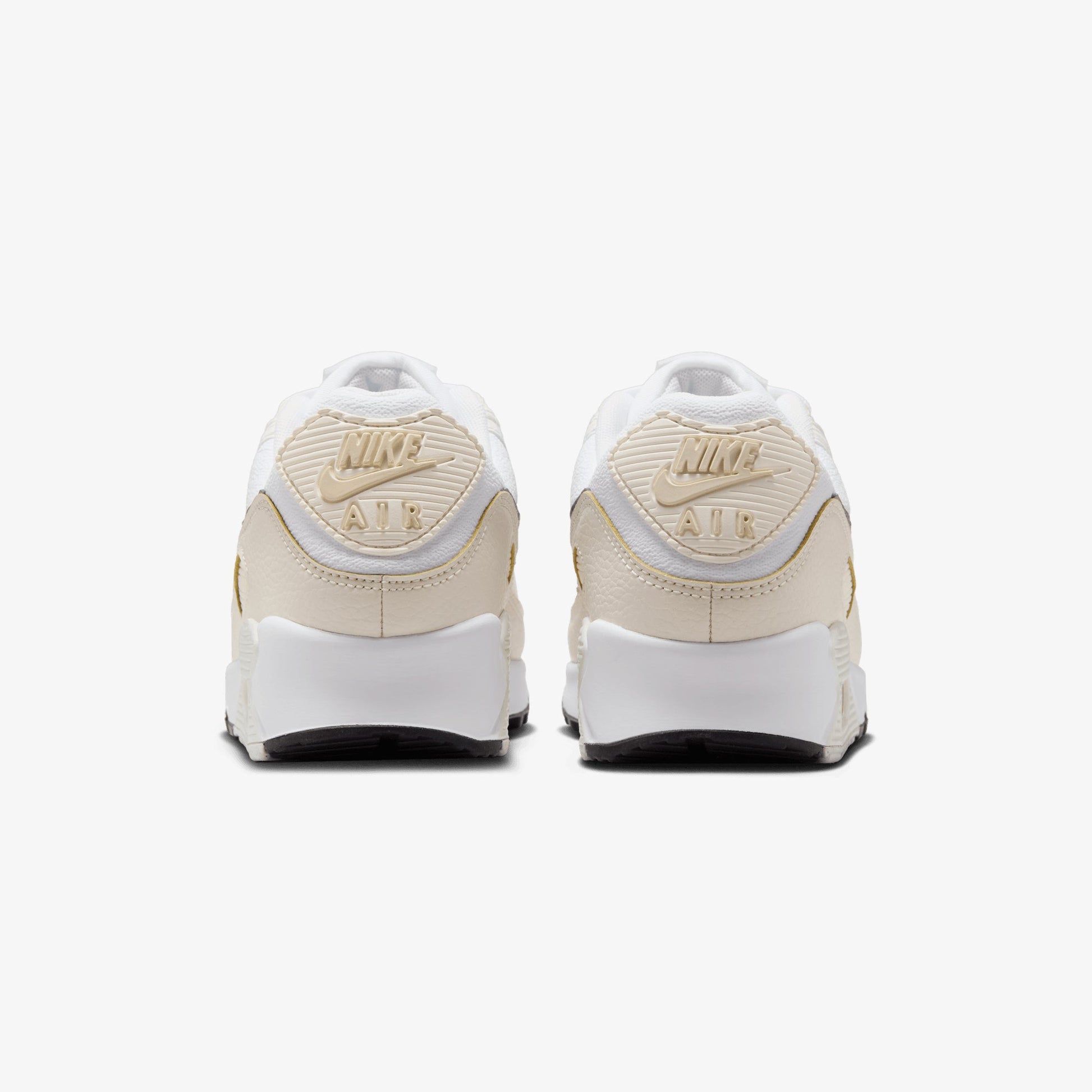 Nike | AIR MAX 90 { WHITE/FLAT PEWTER-LT OREWOOD BRN