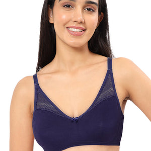 Lace Concealer Non-padded Non-wired Bra - Eclipse