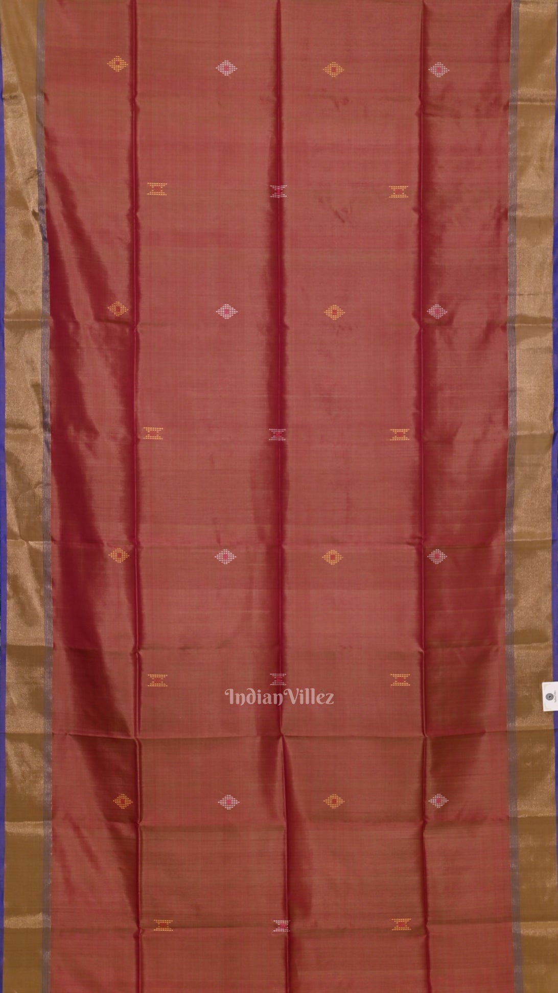 Multi Colour Dual Tone Pure Bishnupuri Silk Saree