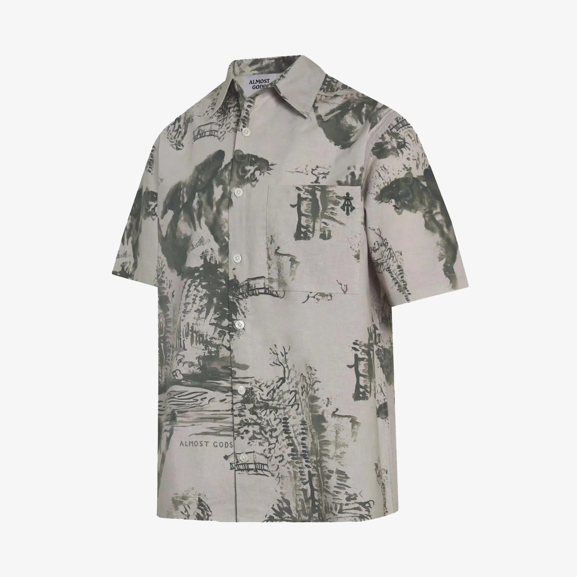 ALMOST GODS | THE TERRAIN SHIRT  { GREEN