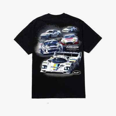 HUF | X GREDDY T-SHIRT  { BLACK