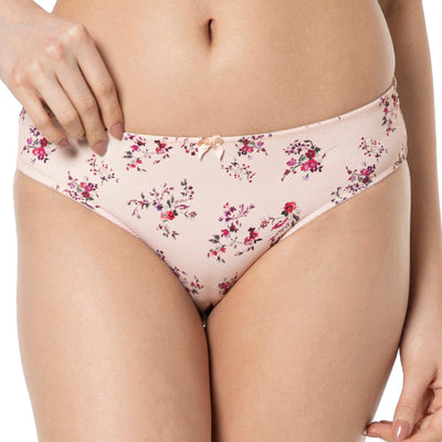 Smooth Charm Bikini Panty - Rosewater Print