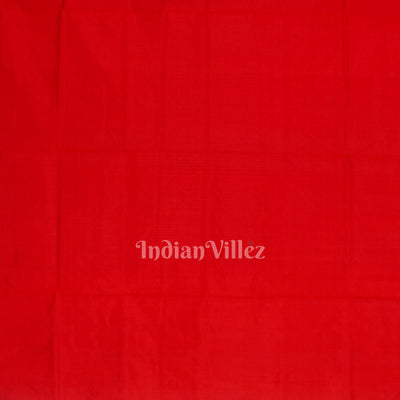 Red Blue Mahula Benta Sambalpuri Silk Saree
