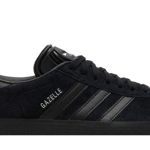 adidas Gazelle All Black Silver Metallic