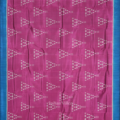 Magenta Pink Jhoti Odisha Ikat Contemporary Designer Saree