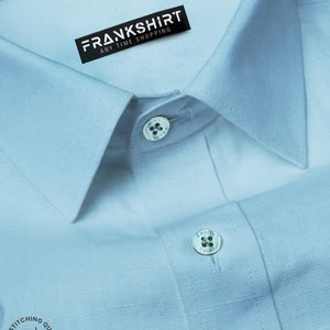 Pack of 2 Cotton Shirt for Man (Lemon and Light Blue)
