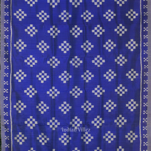 Blue Pasapali Odisha Ikat Designer Contemporary Silk Saree