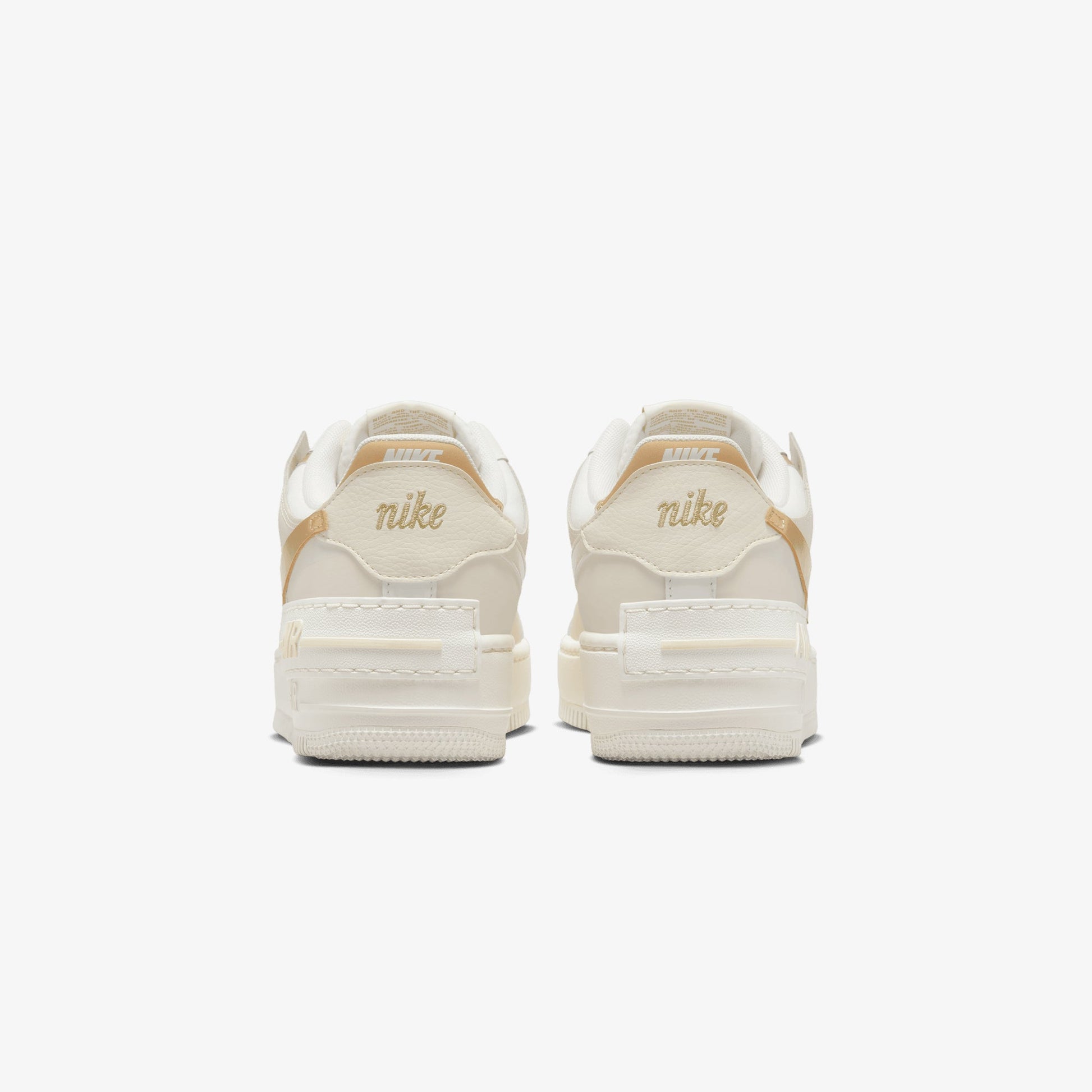 NIKE | WMNS'S AIR FORCE 1 SHADOW { SAIL/METALLIC GOLD-COCONUT MILK