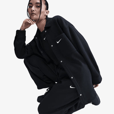 NIKE | PHOENIX FLEECE { BLACK/SAIL