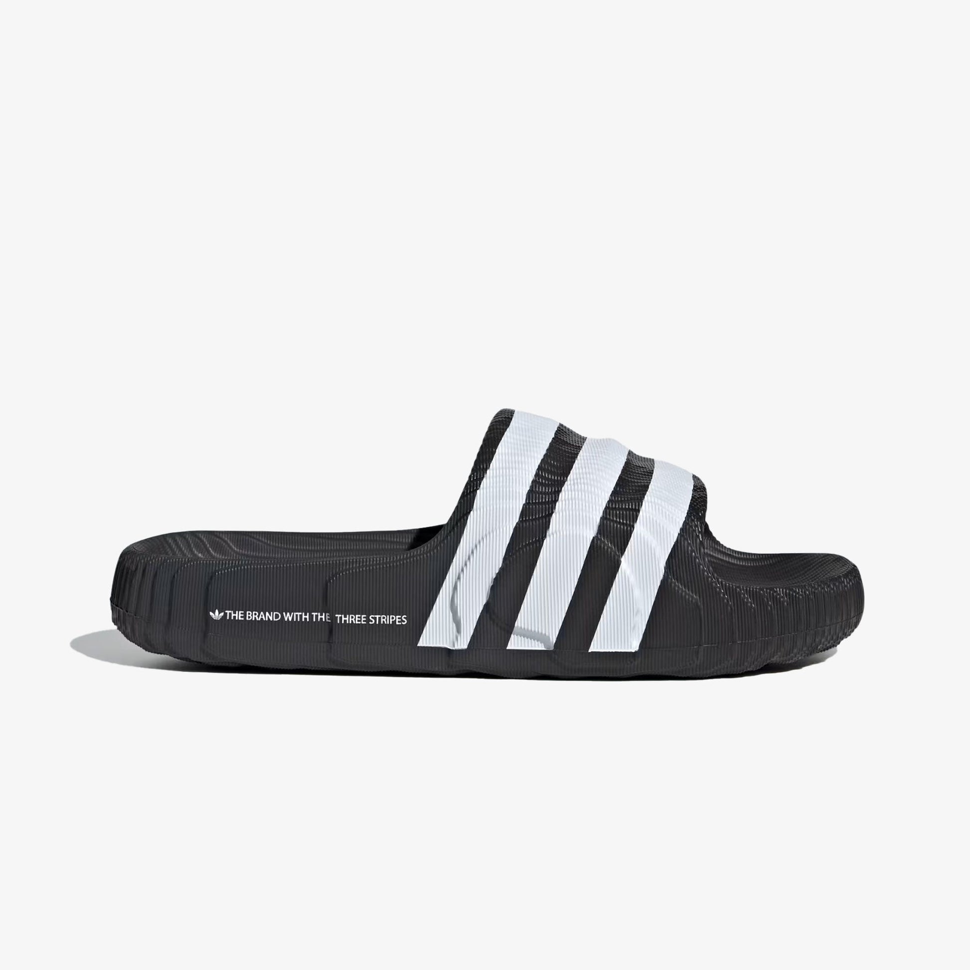 ADIDAS ORIGINALS | ADILETTE 22 SLIDES { CORE BLACK/CLOUD WHITE
