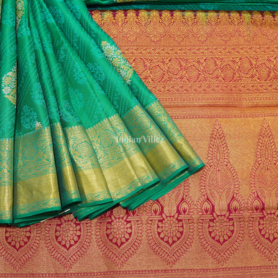 Light Green Pure Kanjivaram Silk Saree