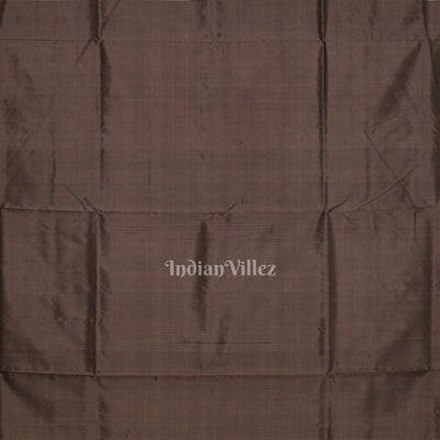 Greige Gray Odisha Handloom Natural Dyed Sambalpuri Silk Saree