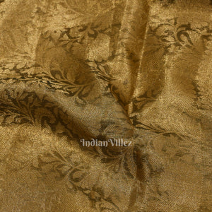 Green with Golden Border Banarasi Tissue Saree