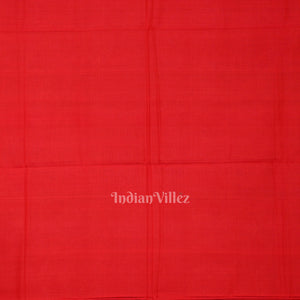 Blue Red Jhoti Theme Sambalpuri Cotton Saree