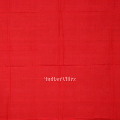 Blue Red Jhoti Theme Sambalpuri Cotton Saree