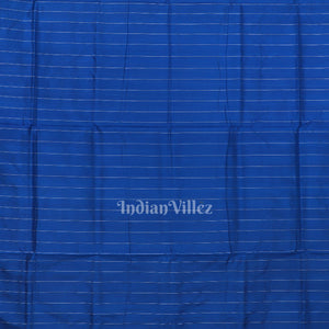 Orange Blue Tribal Theme Odisha Ikat Pure Sambalpuri Silk Saree