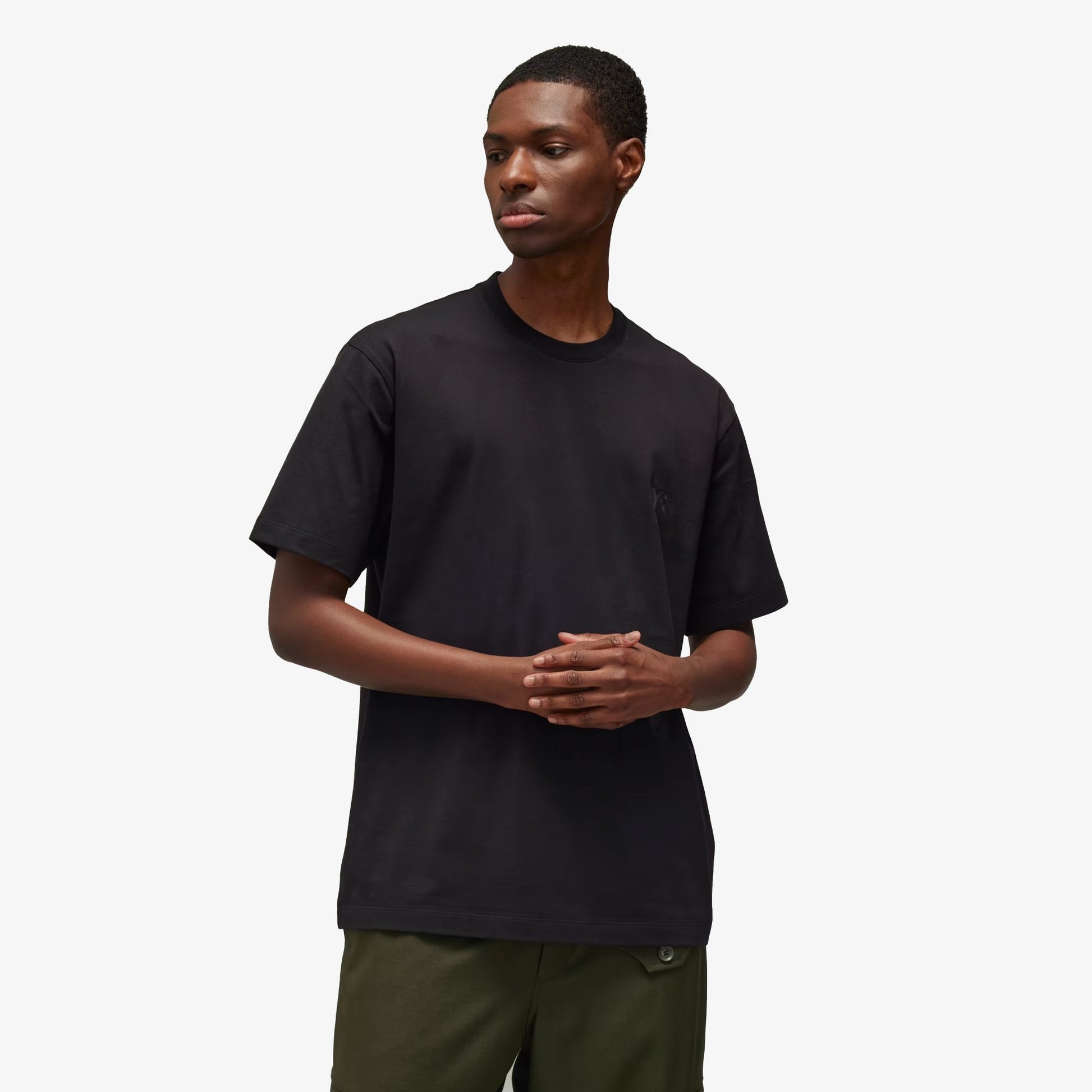 Y-3 | GRAPHIC SHORT SLEEVE TEE { BLACK