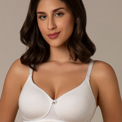 All Day Smooth Comfort Padded & Non-wired Bra - White
