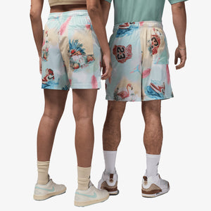 JORDAN | JORDAN ESSENTIALS PRINTED MESH SHORTS { SAIL/GLACIER BLUE
