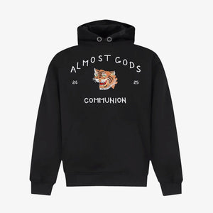 ALMOST GODS | SAIGON HAND EMBROIDERED HOODIE { BLACK