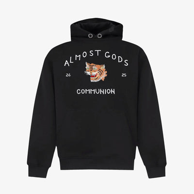 ALMOST GODS | SAIGON HAND EMBROIDERED HOODIE { BLACK