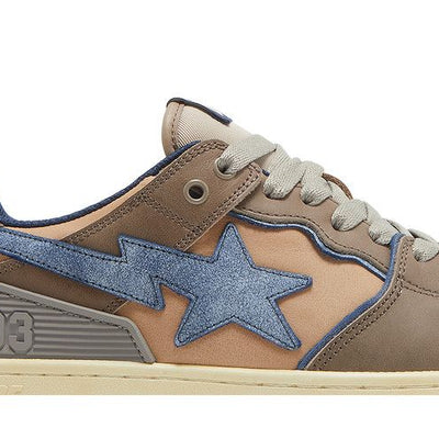 A Bathing Ape Bape SK8 Sta Vintage Beige Indigo