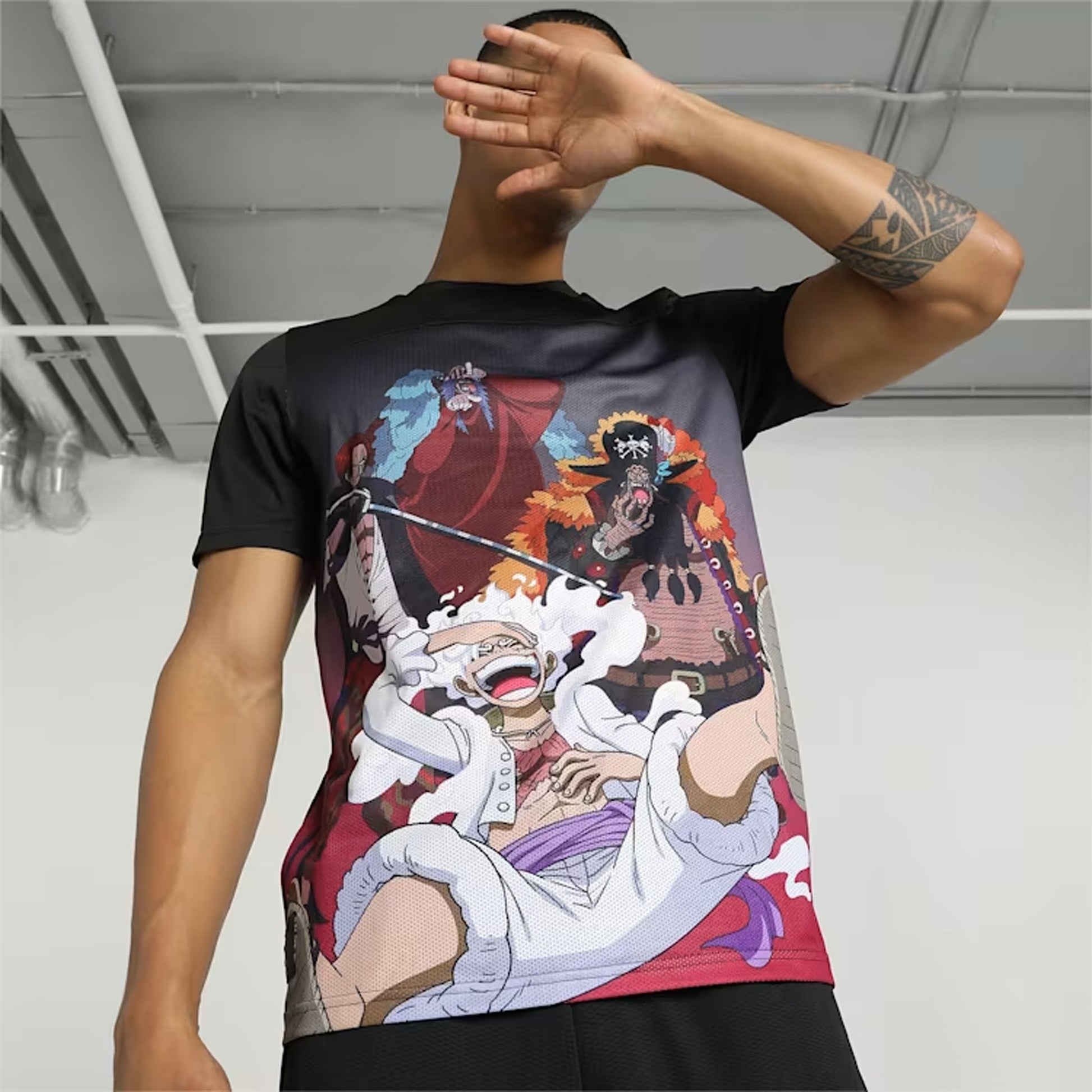 Puma | x ONE PIECE PRINTED TEE  { BLACK
