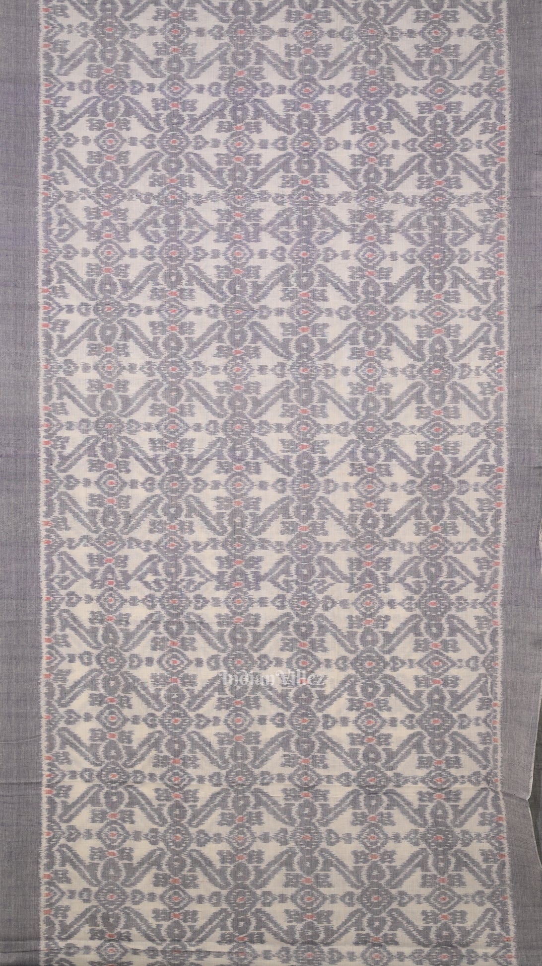 Cement Gray Sambalpuri Cotton Saree
