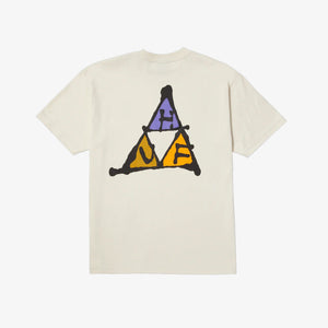 HUF | NO-FI TRIPLE TRIANGLE T-SHIRT  { BONE