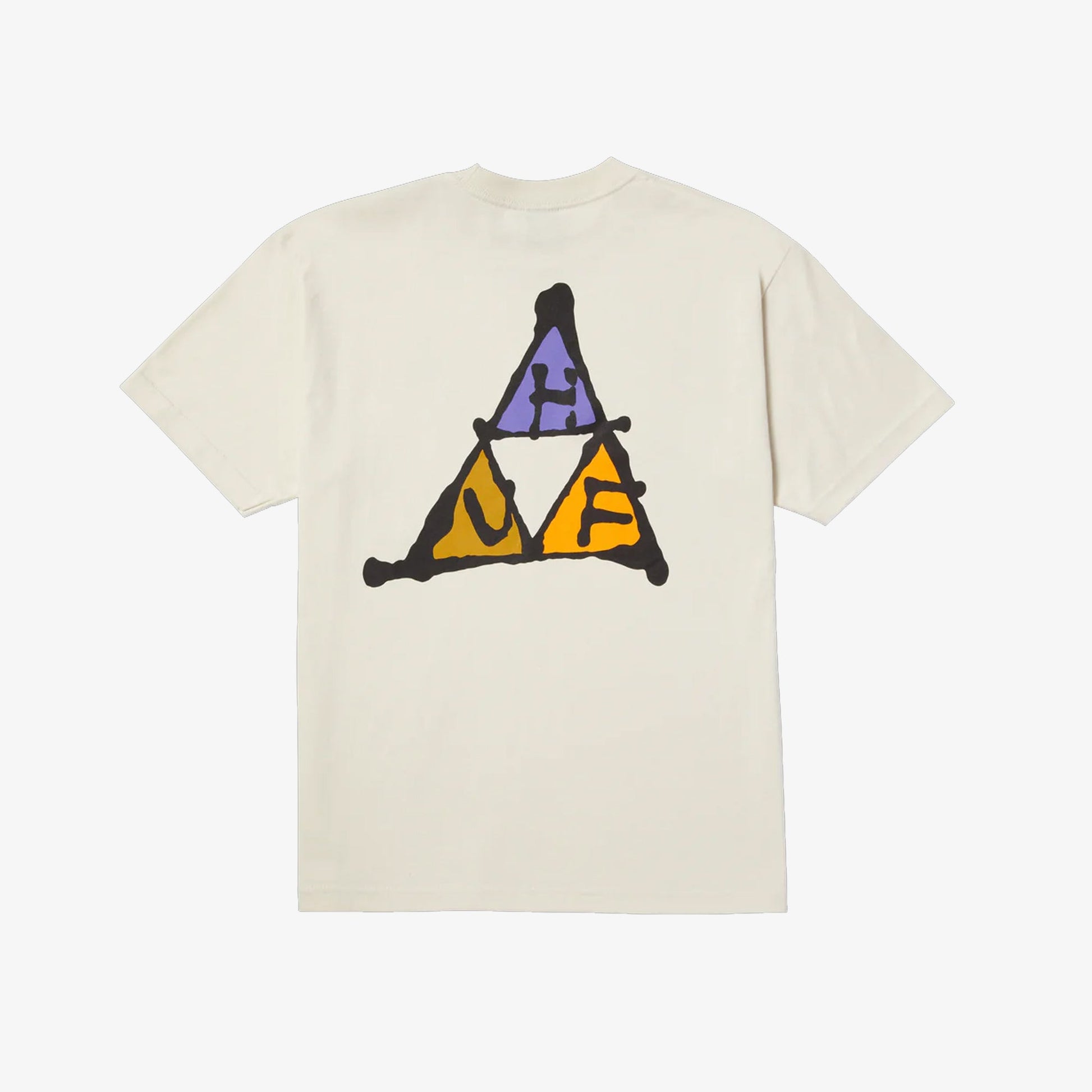 HUF | NO-FI TRIPLE TRIANGLE T-SHIRT  { BONE