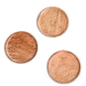 Wooden Plant Tray - Set of 3