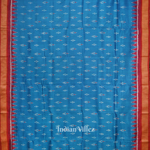 Cupper Sulphate Mayur Chandrika Odisha Ikat Khandua Silk Saree