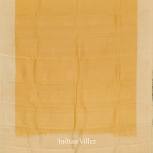 Light Yellow Pure Kanjivaram Soft Silk Saree