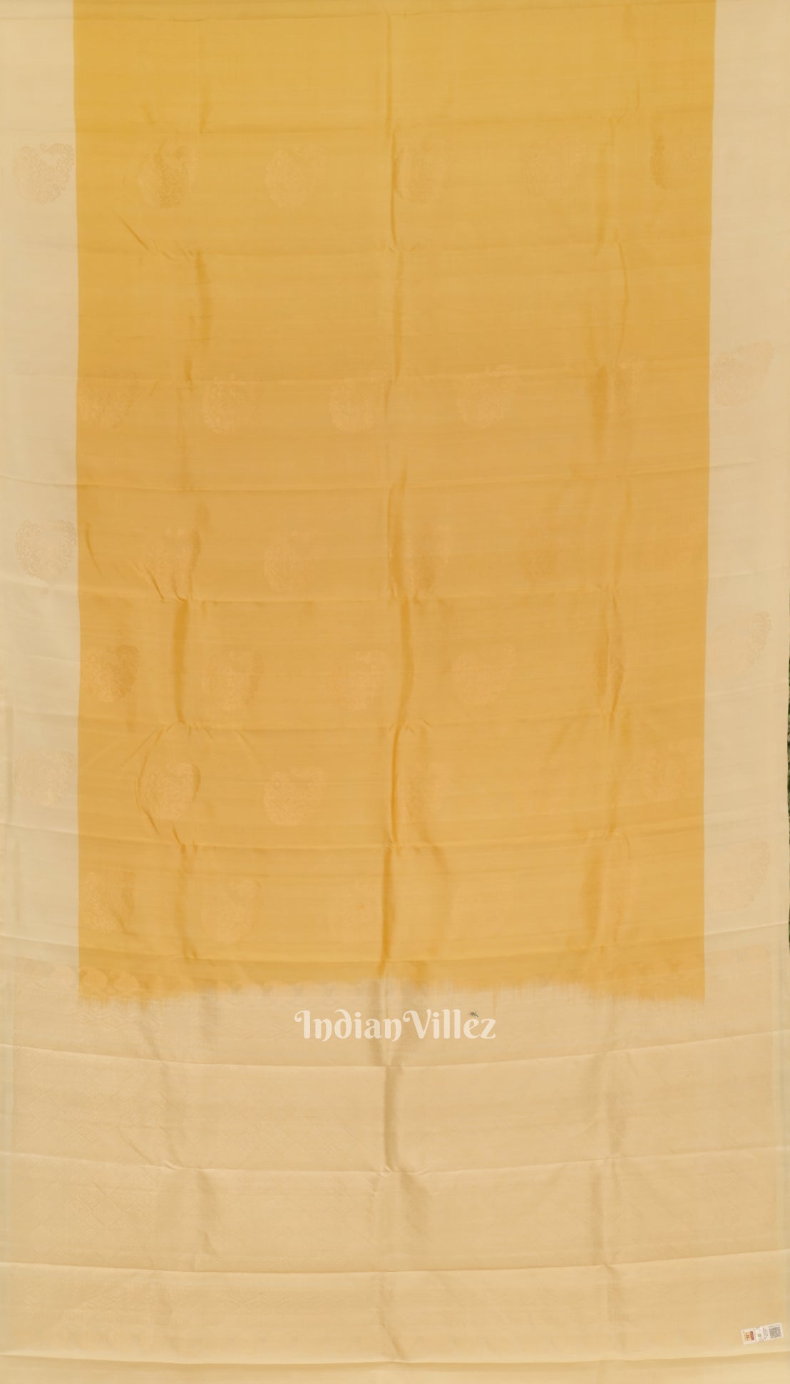 Light Yellow Pure Kanjivaram Soft Silk Saree