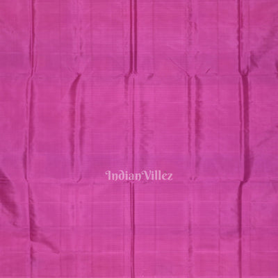 Rani Pink Body  Pasapali With Double Pallu Berhampuri Silk Saree