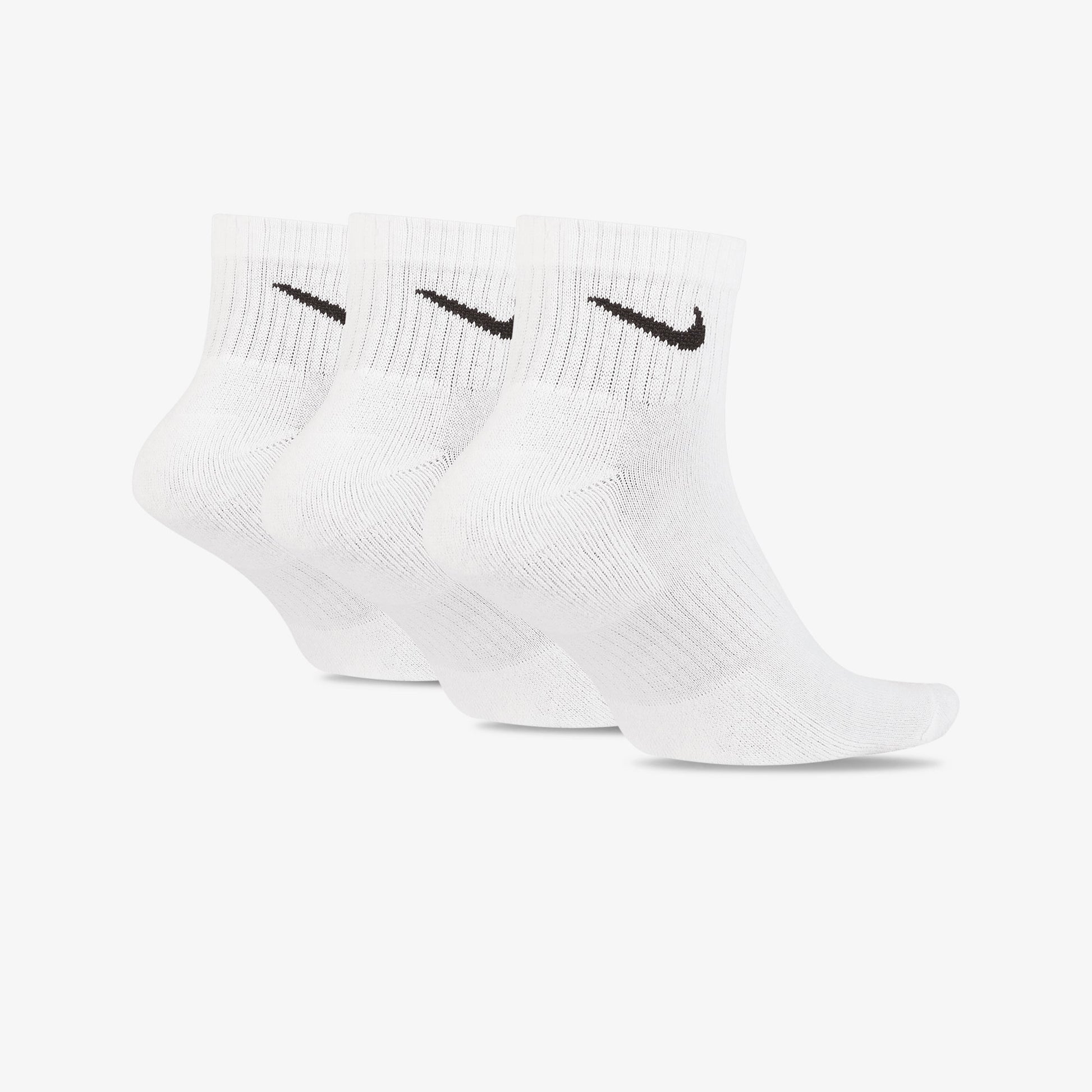 NIKE | EVERYDAY TRAINING ANKLE SOCKS { WHITE/BLACK