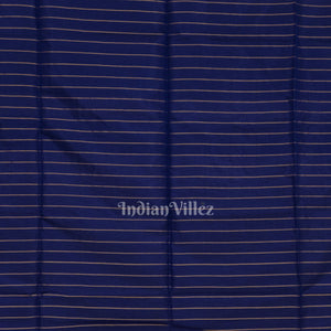 Fire Flame With Blue Pure Bishnupuri Silk Saree