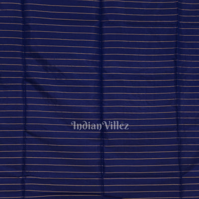 Fire Flame With Blue Pure Bishnupuri Silk Saree