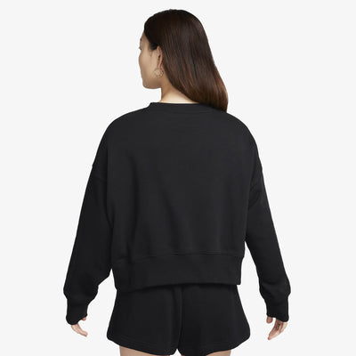 Nike | SPORTSWEAR PHOENIX FLEECE CREW-NECK TERRY  { BLACK/SAIL