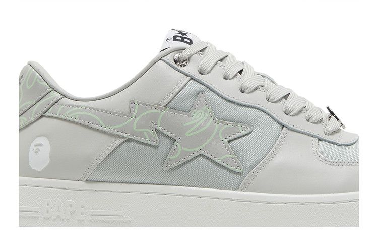 A Bathing Ape Bape Sta Text Code Camo Grey