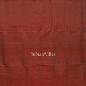 Ash Red Floral Theme Odisha Ikat Contemporary Silk Saree